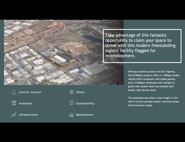 21,491M² WAREHOUSE TO LET IN MEADOWDALE